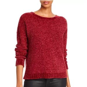 Limited Express Sweater Women's Large Red Knit Crew Neck Wool Blend Vintage